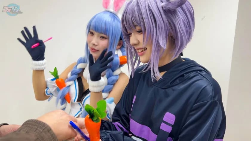 「これからもズッ友」友達同士の売り子コンビ。コスイベ終わりに友達同士でそのままオフパコ参戦！ サンプル2