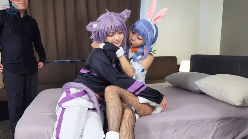 「これからもズッ友」友達同士の売り子コンビ。コスイベ終わりに友達同士でそのままオフパコ参戦！ サンプル3