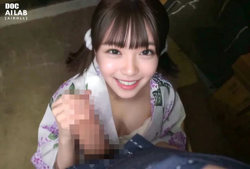 空想夏祭美少女 AI MODEL AV DEBUT サンプル2