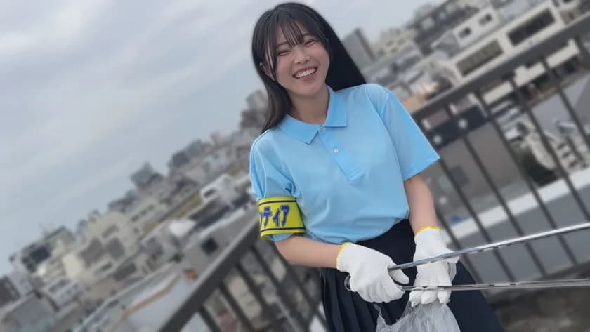 ゴミ拾う手の先輝く僕等の未来 ボランティア活動に勤しむ心の綺麗な女の子4名 サンプル19