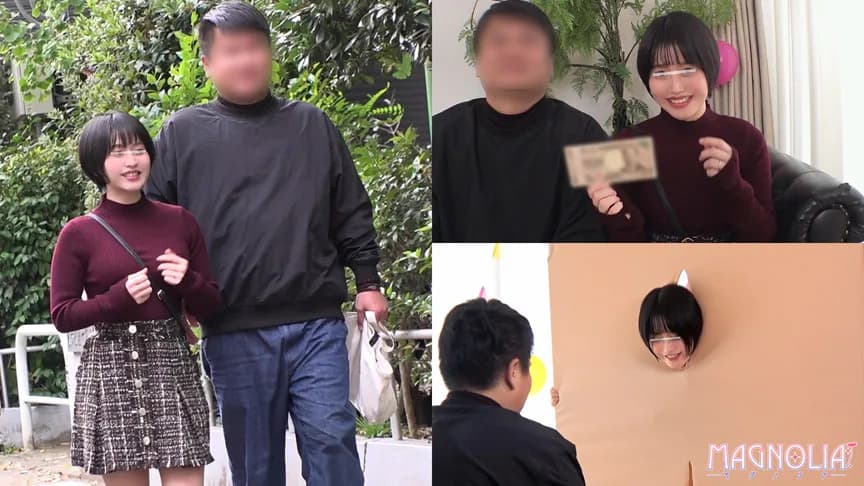 壁穴から顔を出したまま身体にイタズラ！まや サンプル1