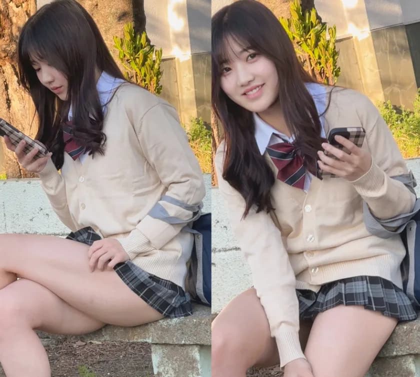 街中ミニスカ観察 パンティワカメちゃん状態の2名 YちゃんとAちゃん サンプル1