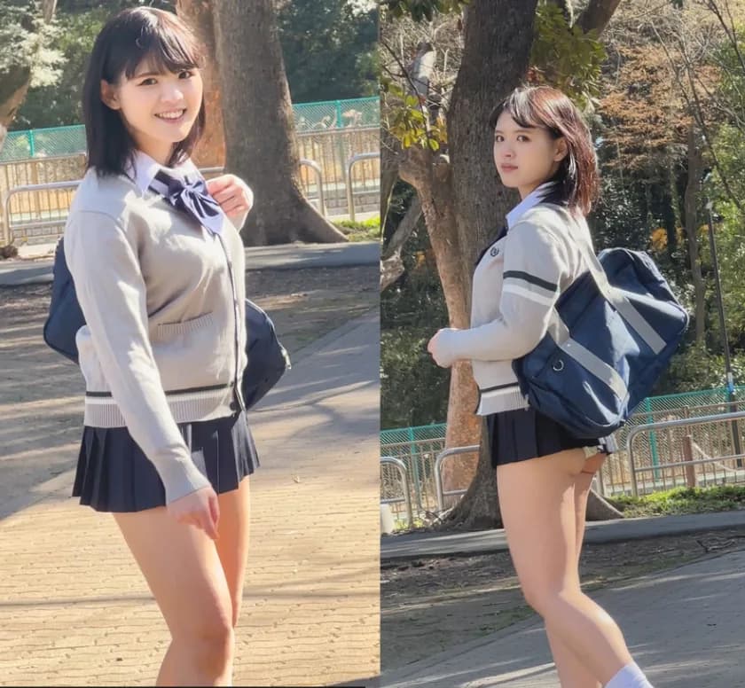 街中ミニスカ観察 パンティワカメちゃん状態の2名 YちゃんとAちゃん サンプル8