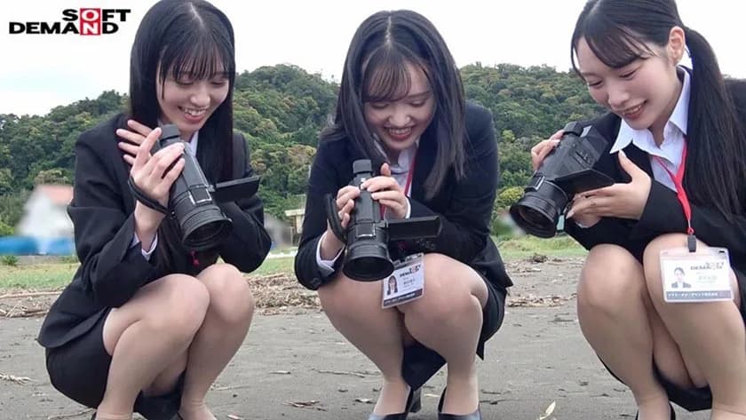 絶倫先輩社員のハ×撮り研修に同行させられた1年目女子社員３名の記録 潮崎杏 納富琳玖 茅平心色 サンプル3