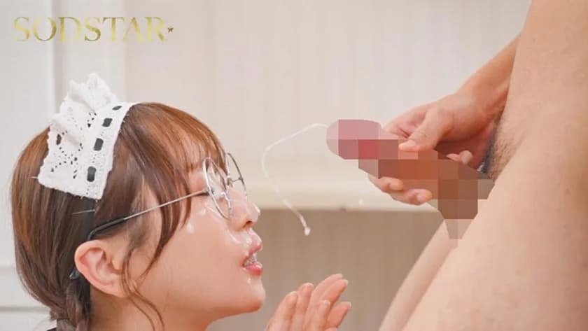 ぶっかけごっくんW解禁！愛嬌たっぷりメイドの羽衣ちゃんがどんなにクサくてマズくても笑顔を崩さず顔とお口で受け止めます ご奉仕13発 天神羽衣 サンプル4