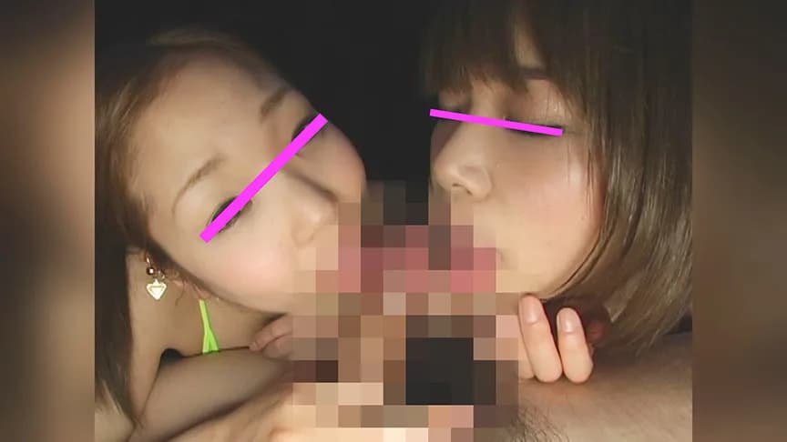 レズキス＆Wフェラ えげつないフェラチオでイカされる！ サンプル3